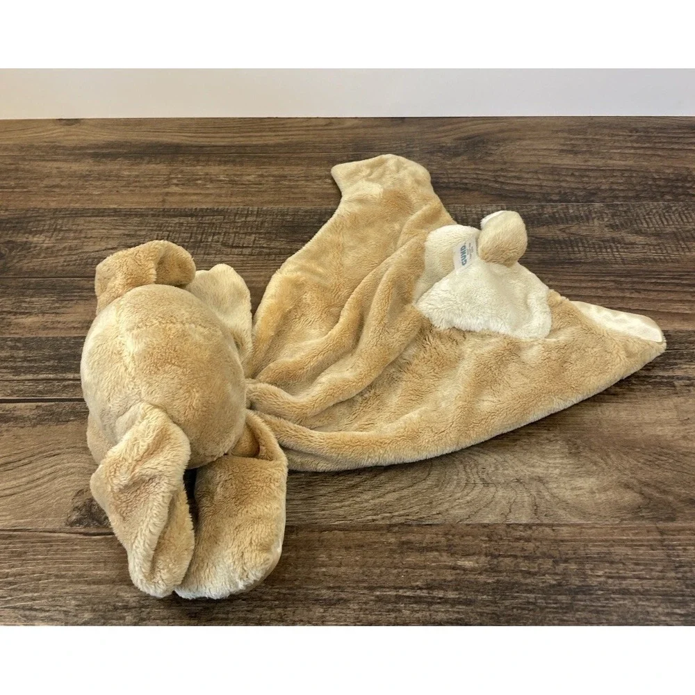Baby Gund Tan Brown Spunky Puppy Dog Security Blanket Lovey Huggy Buddy Beige
